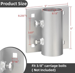 Dock Brackets Hardware Stationary Dock Side Leg Pipe Holder,Heavy Duty Dock Post