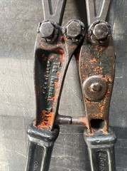 National Telephone Supply Co. Nicropress 51 plum Oval Manual Swaging Tool. ID #2