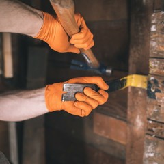 GLOVEWORKS HD Orange Nitrile Disposable Gloves 8 Mil Raised Diamond Texture