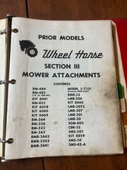 1958-1964 Wheel Horse Dealer Service Manual & Parts Catalog RJ58 701 702 854 603