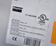 Dayton IEC Magnetic Contactor Device Reversing 3 Pole 12A 120V AC Coil 1NO