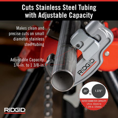 Copper & Stainless Steel Tubing Reamer & Cutter Set, 1/4″ to 1-3/8