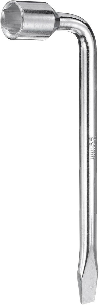 Car Spare Tire Lug Wrench 23mm Carbon Steel l Type Slotted End Hexa Size: 23mm