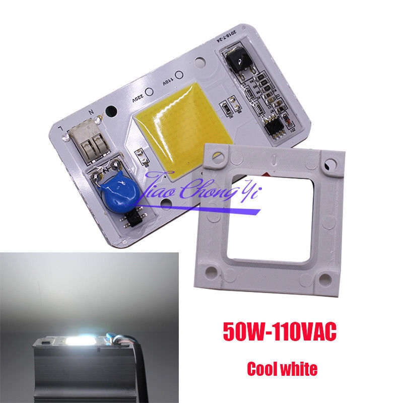 50W white 6000K LED light Engine 110V 220V built-in driver High Power COB led