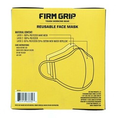 Firm Grip Face Masks Reusable Breathable Washable, One Size, 16 PACK