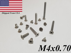 M4 Stainless Steel Phillips Flat Head Screw 5-40mm A2 DIN:965