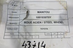 Toyota Manitou 1001930TOY Polyurethanrad Antriebsrad Rad Ø190mm/325mm neu 43714