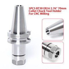 BT30 ER16 70mm 5PCS SET Collet Chuck Tool Holder Balance 12000RPM BT 30 USA
