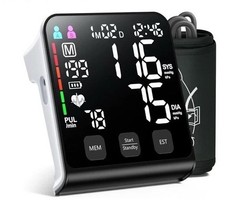 WAMELPRI Serie U80 Arm-Type Digital Blood Pressure Monitor LED Display Adult Cu…