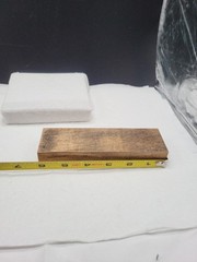 Vintage Letterpress WOOD LETTER U PRINT TYPE Printing Print 6″ Block Newspaper