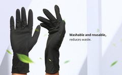 Bla Reble Latex Gloves, Sn Hair Color Dye Gloves-Medium