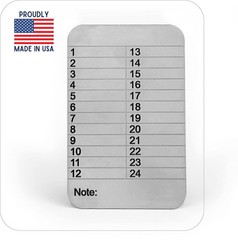 Cryptocurrency Steel Wallet, 24 seed phrase storage, Stainless Steel Crypto