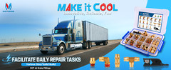 43 PCS Brass DOT Air Line Fittings Kit for Semi Truck Trailer Brake System, USA