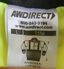 ML Kishigo Hi-Vis Storm Cover Rainwear Jacket – ANSI-ISEA 107-2010 T556 Size L