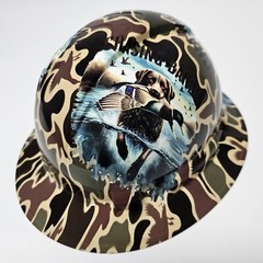 full brim hard hat custom hydro dipped IN DRAKE DUCK HUNTER CHASING BANDS NEW