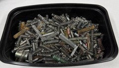 USED SPRINGS FROM VARIOUS ELECTRONICS, ALL SIZES AS SHOWN APPROX. 2 POUNDS.