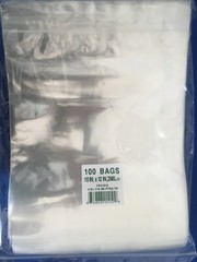 Hi-Clear Cello Reclosable Polypropylene Zip Top Lock Hang Hole Plastic Bags 2Mil