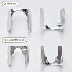 Dental Twin Anterior Matrix 0.03mm Sectional Contoured Metal Matrices Unica Type