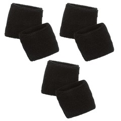 Ergodyne unisex adult – Wrist Sweatband 3PK, Black, 3-PK US