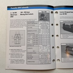 Prestolite Electric Solenoid 6 To 48 VDC 100 To 200 Amps Sales Brochure Catalog