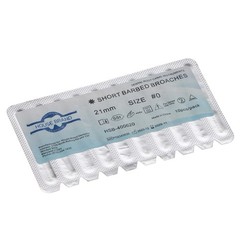 House Brand Dentistry 400620 HSB Barbed Broaches #0 21mm XXXX-Fine Sterile 10/Pk