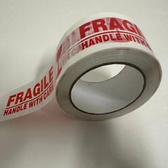 4 Rolls Fragile Handle with Care Packing Shipping Tape 2″ x 100 Yards Red