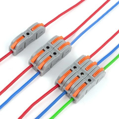 34pcs Reusable Lever Wire Connector Kit Reusable Splice Terminals 220V – NEW