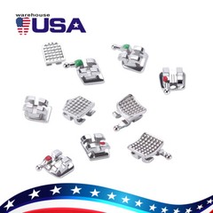 Dental MIM Soporte ortodóntico Brackets Mini MBT/Roth 018/022 Monoblock Hooks