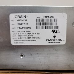LORAIN LXP1500 48V 25A POWER SUPPLY RECTIFIER