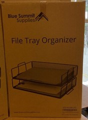 Blue Summit Supplies~ 2 Tier File Tray Organizer~Lot of 2~FREE SHIPPING~