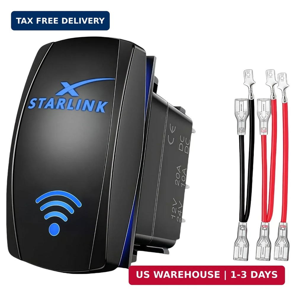 Starlink Rocker Switch Compatible with Starlink Mini/GEN1/GEN2/GEN3, 5 Pin SPST