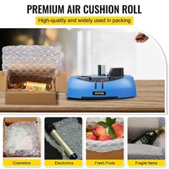 2 Roll 984ft x16″ Air Cushion Machine Film Bubble Pillow Packaging Padding