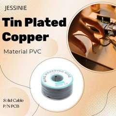 Black Electronic Wire DM-30-1000 – 30 AWG Single Core Tinned Copper Solid Cable,
