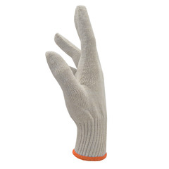 12 Pairs Poly Cotton String Knit Work Gloves for Warehouse GS-01