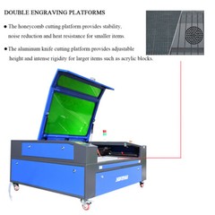 Autofocus 100W CO2 Laser Cutting Engraving Machine 40″x32″+CW5200 Water Chiller