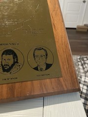 Exxon Mobile Overseas Pipeline Company Plaque Saudi Arabia 1980 – 1983 (named)