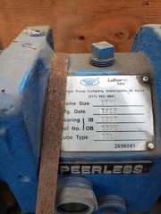 Peerless 1×1.5×6 Pump + 5 HP TECO XP Motor – NOS – HIGH HEAD – Industrial Duty