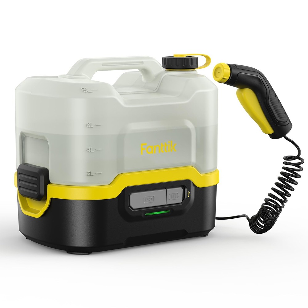 Fanttik NB8 Nano Portable Cordless Electric Sprayer w/2.1Gal Tank, Gray