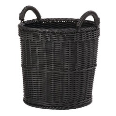 HUBERT Black Display Basket – 14″ Dia x 18″ H