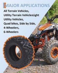 27×8-12 ATV UTV Tires All-Terrain Off-Road Mud Trail Tubeless Set of 2