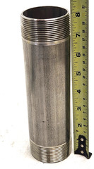 New – Pipe Nipple Thread End 304 Stainless Steel 2″ x 8″ Long Schedule 40