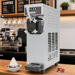 1500W Commercial Ice Cream Machine Countertop Soft Serve Ice Cream Maker