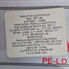 Franklin CST-180 Speaking Spanish English Communicator Translator Sealed
