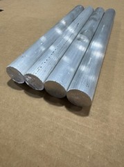 4 Pieces 1″ Aluminum 6061 Rod x 12″ long, Solid Extruded Bar