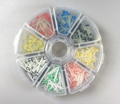 200 Pcs Dental Fiber Post Glass Quartz Teeth Restorative Posts 1.0 1.2 1.4 1.6mm