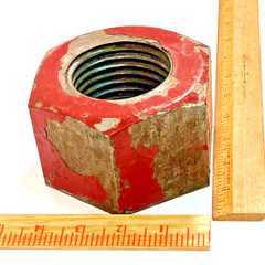 (1) 2 3/4″-4 Hex Nut Steel Plain Regular 2 3/4-4 2.75″ HEX NUT (4.28×2.76)