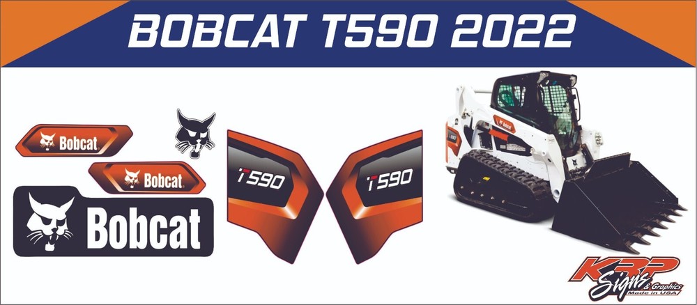 BOBCAT T590 2022 Vinyl Decal Set – CAT Construction Equip