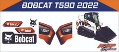 BOBCAT T590 2022 Vinyl Decal Set – CAT Construction Equip