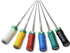 Dentsply Maillefer READY STEEL H-Files 21mm/25mm/31mm, All Sizes (6 Files/pack)