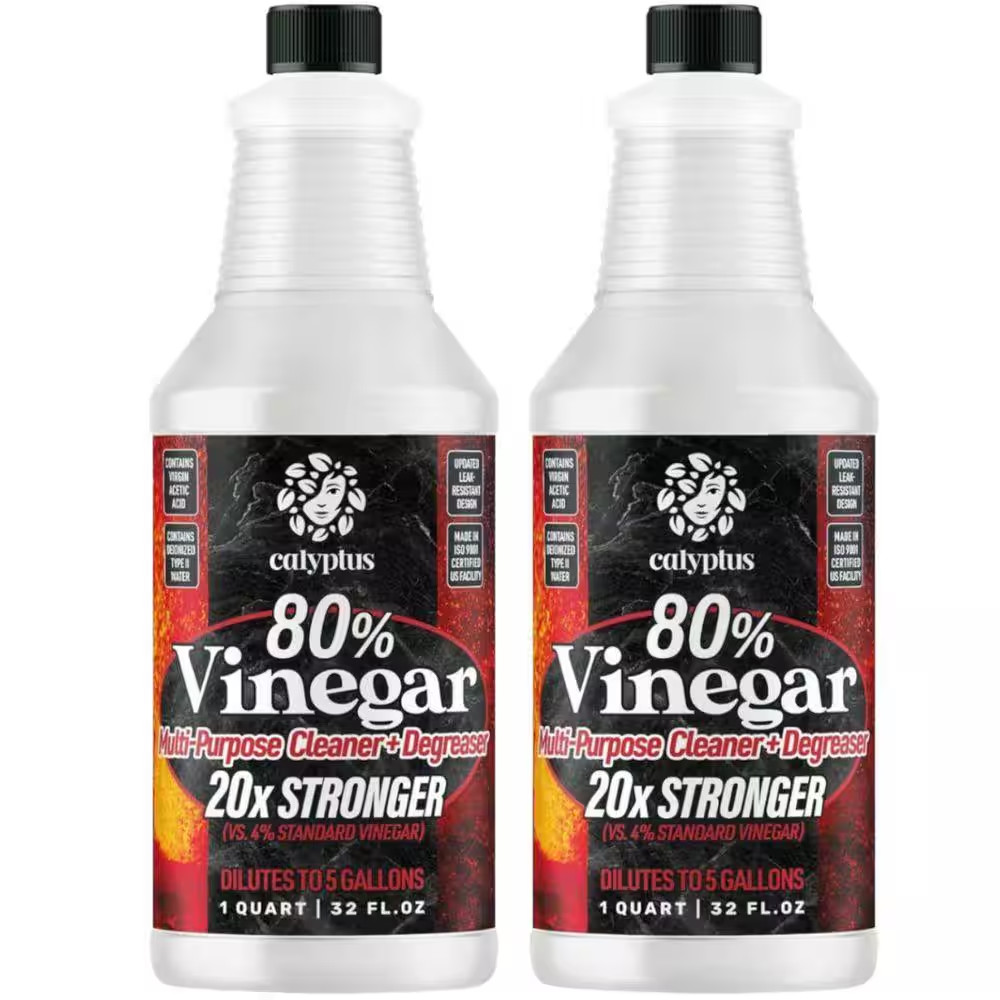 32 Oz. 80% Cleaning Vinegar All-Purpose Cleaner 20X Concentrate (2-Pack)